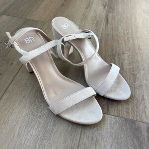 Nordstrom BP Women's Cream Strappy Heels